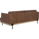 Saul Shalimar Tobacco Leather Sofa